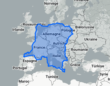 carte du congo su lEurope