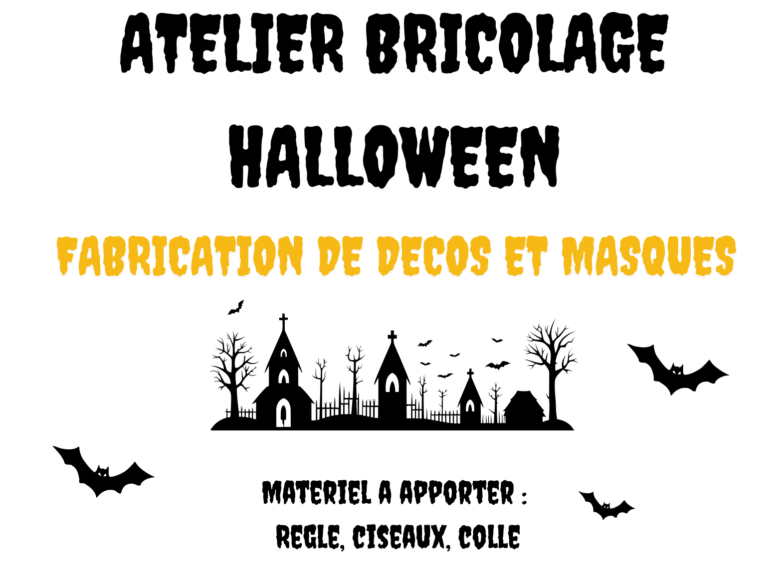 Affiche brico halloween 3